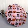 1pc Heart-Eyed Pets Automatic Folding Umbrella, Portable & Foldable Design with 8 Ribs, Casual Outdoor Accessory Yy250805122