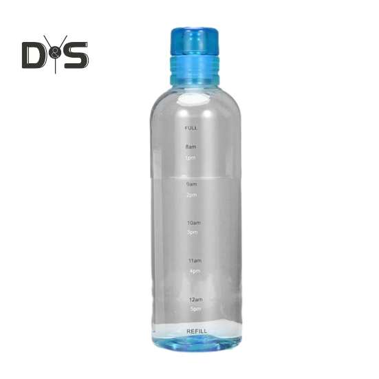 

Бутылка для воды объемом 500/750 мл с маркером времени, без бисфенола А, герметичная, прозрачная, спортивная, для фитнеса и спортзала 750ML синий