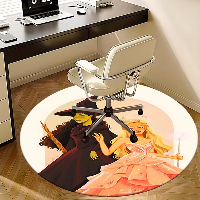

Witch Princess Dress Up Set Chair mat Round Rug Office carpet, Non slip, Suitable for Living Rooms, Bedrooms,Decor1205938a 80cm by 80cm