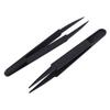 Multifunction 24 Pcs Black Plastic Electronic Pointy Tip Anti-Static Tweezers