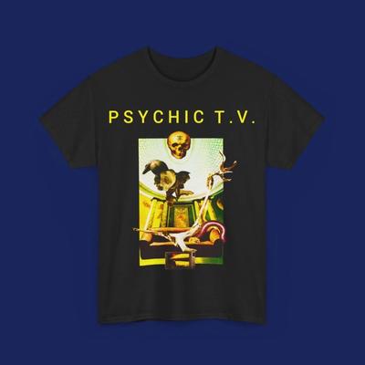 Psychic TV Band Short Sleeve Cotton Black All Size T Shirt For Men UR238 Unisex T-Shirt