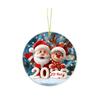 Christmas Ornament Cartoon Santa Claus Snowman Reindeer 2D Acrylic Christmas