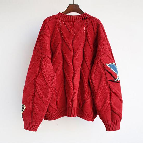 Women's Winter Long Sleeve Warm Sweater Female Large Size Loose Casual Knitted Cardigan Christmas Sweater Coat