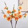 Real Touch Artificial Magnolia Branches Floral Art Fake Flower  Living Room Desktop