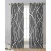 Twisted Lines Modern Art Grey Voile Curtains For Bedroom Tulle Window Curtain For Living Room Sheer Curtains Blinds Drapes