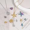 2PCs Stainless Steel Pendants Multicolor Conch/ Sea Snail Shell Charms DIY Necklace Bracelet Women Summer Party Jewelry Findings