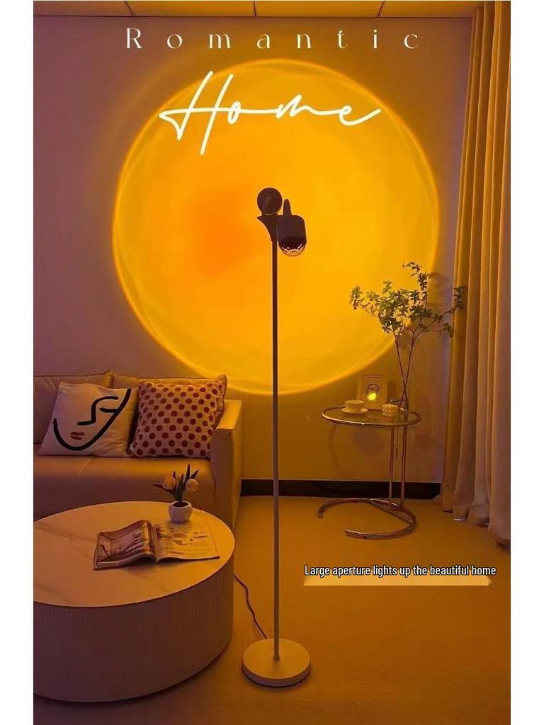 Ripple Dual Sunset Light - Double Head Ambient Floor Lamp for Photography and Live Streaming