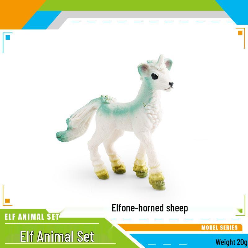 European Mythical Creatures: Pegasus Unicorn Elf Horse and Deer Fox Figurines for Children
