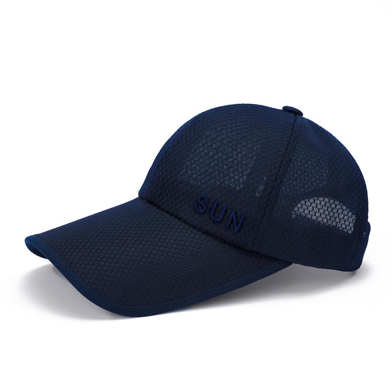 Summer Extended Brim Sun Hat Men And Women Outdoor Mesh Sunscreen Sun Hat Breathable Baseball Cap Cool Cap Cap Cap