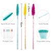 Portable Micro Nylon Eyelash Mascara Wand Lash Spoolies Brush Cosmetic Tools for Eye &  Makeup Minimum Order 50pcs