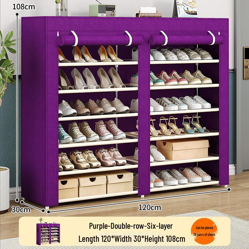 Multi-Layer Dustproof Shoe Cabinet with Large Storage Capacity for Home or Dormitory Use