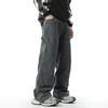 American Retro Pleated Work Pants Men's Pants Loose Straight Paratrooper Casual Pants