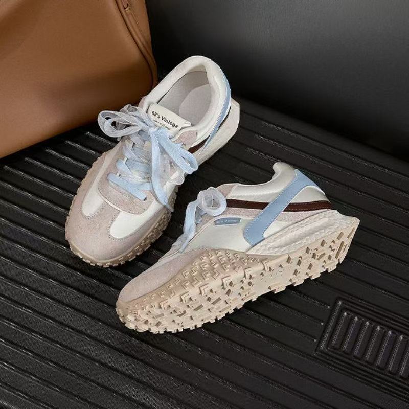 Student Lightweight Casual Sports Shoes Women's Muffin Platform Dad Shoes Women's Autumn New Breathable