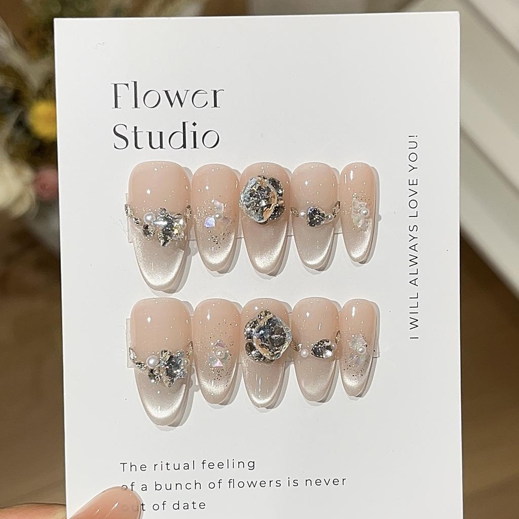 Sweetheart Cream Cool White Moonlight Glass Bead Cat Eye Fritillary Sequins Fine K9 Drill Wear Armor