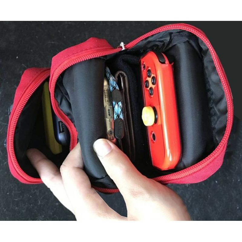 LQT Carrying Storage Case Console Storage Canvas Shoulder Bag For Nintendo Switch / Lite
