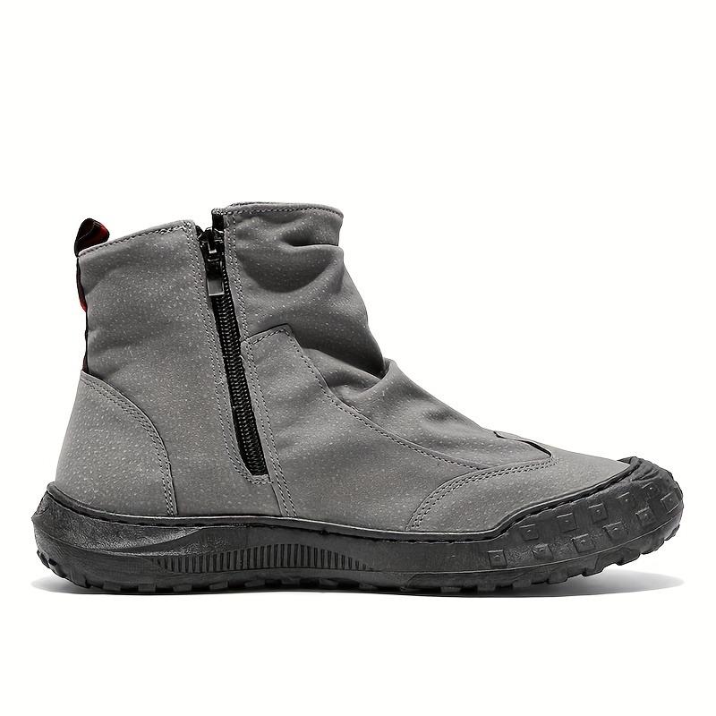Men's High Top Boots, Autumn New Breathable Workwear Shoes, Trendy and Versatile Anti Slip Casual Labor Protection Shoes