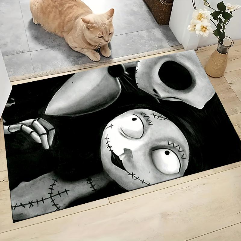 Nightmare Before Christmas Art Carpet Rug Soft Washable Anti Slip Home Living Room Sofa Mats Personalized Christmas Rug