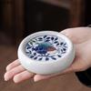 Blue and White Lid Saucer Ceramic Cover Holder Teaware Accessories Coaster Cup Holder Tea Saucer Teapot Lid Holders Tea Trays