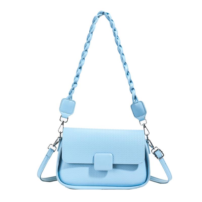 New Korean version of simple temperament commuter style shoulder small square bag niche design casual high-end messenger bag