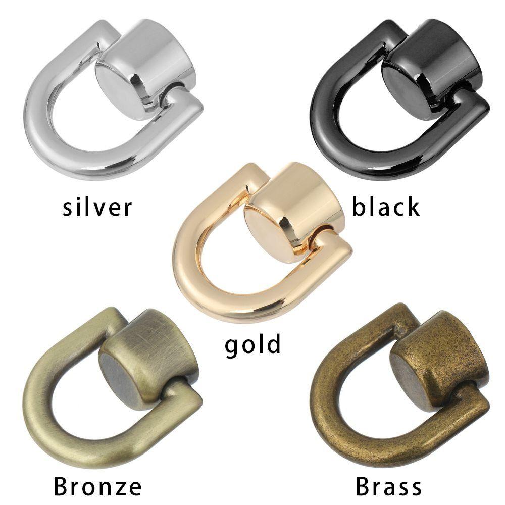 D Ring Metal Bag Rivet Nail Tong Snap Handbag Belt DIY Bag Rivet Nail Buckle  Briefcase