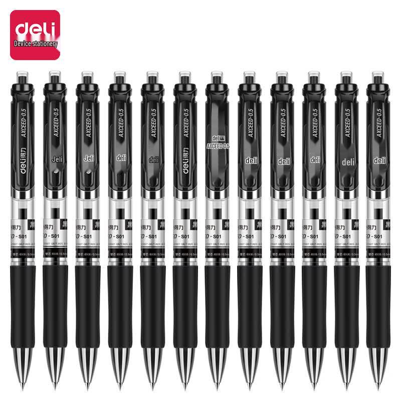 DELI S01 Ret retractable Gel Pens