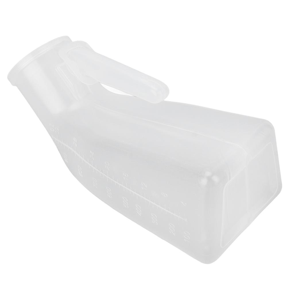 Male Urine Bottle Spill Proof 1000ml Large Capacity Elderly Urine Bottle with Removable Cover