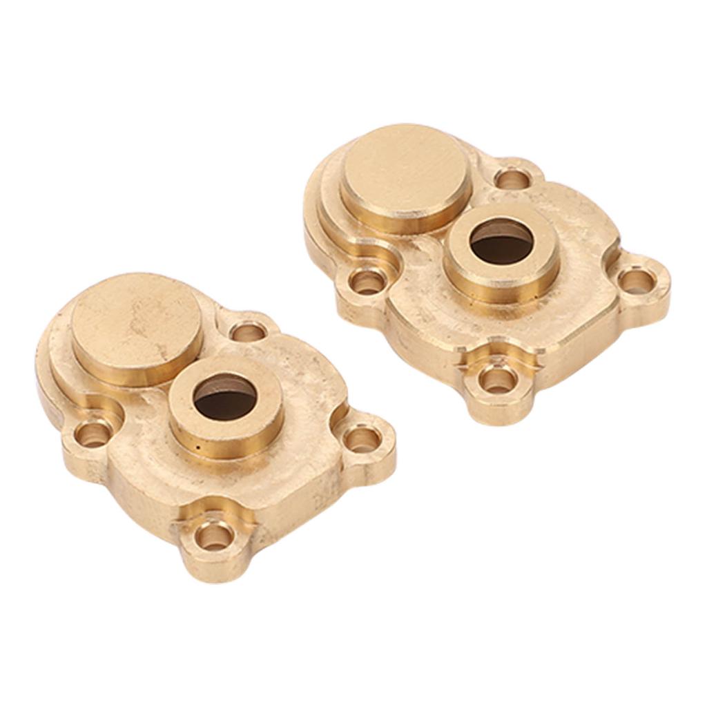 2Pcs RC Car Front Rear Axle Gear Cover Brass Accessory for FMS FCX 24 1/24 Climbing Crawler