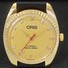VINTAGE ORIS WINDING SWISS REFURBISHED MENS WRIST YELLOW WATCH 558c-a297218-1