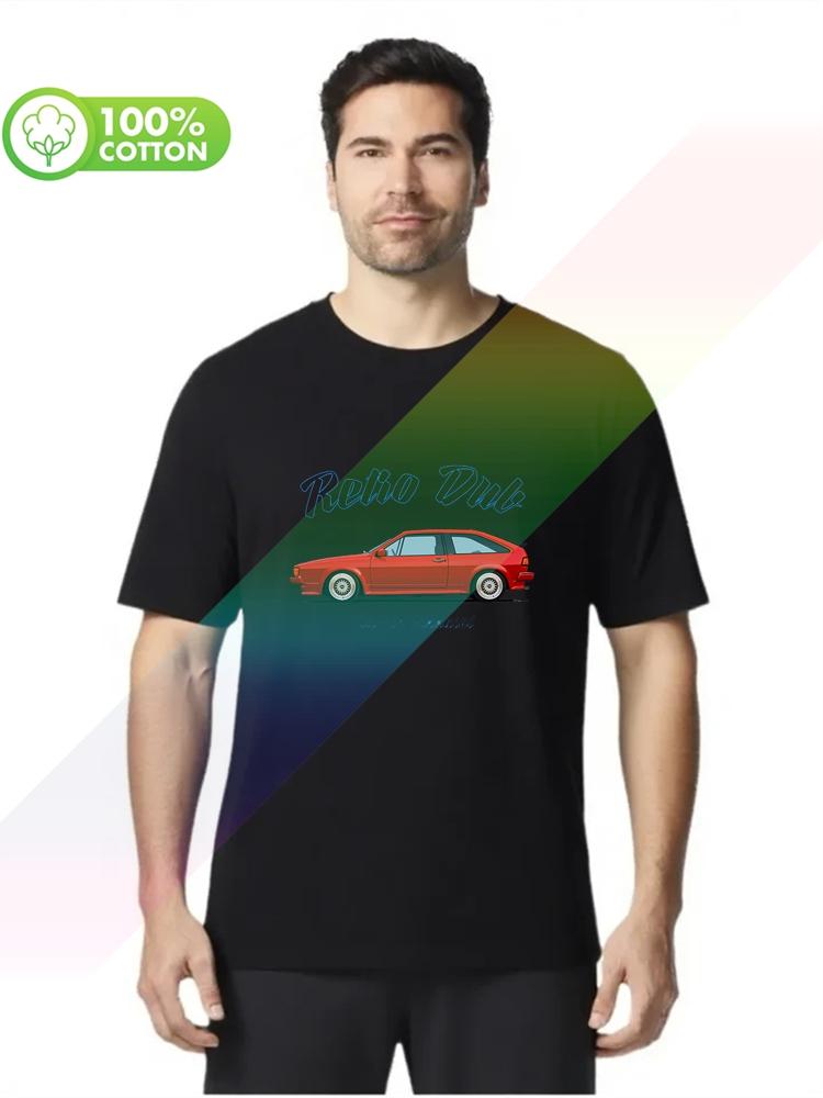 100 cotton round neck heavy weight Unisexs Tshirt GerUnisex Classic Car Fans Scirocco Mk2 TShirt Retro Dub S3XL Tops Tees