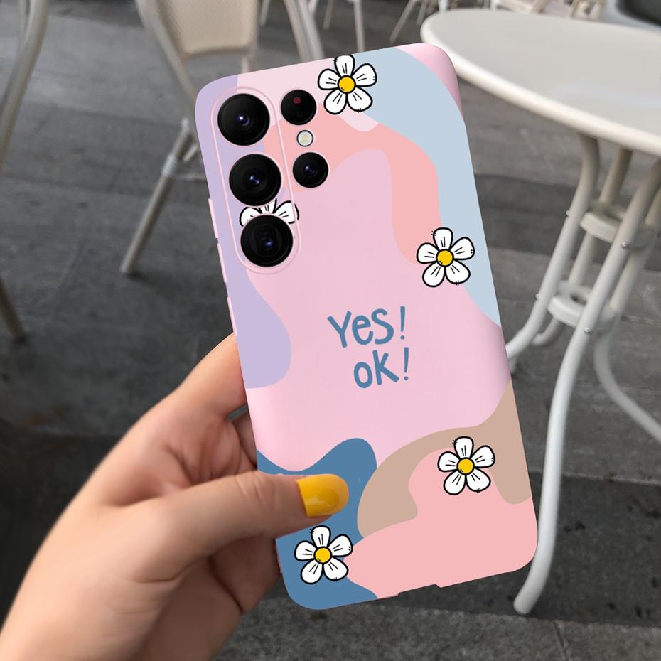 Silicone Case For Samsung S23 Ultra 5G Phone Cases Lovely Printing Soft TPU Cover For Samsung Galaxy S23 S 23 Plus S23+ Coque