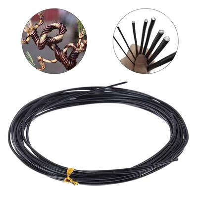 Premium 1mm 1.5mm 2mm 2.5mm 3mm Black Bonsai Wire Anodized Aluminum Bonsai Training Wire Garden Diy Tool For Plant Shapes