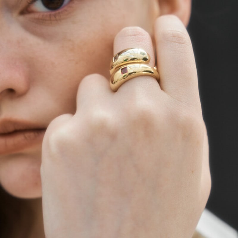 RAWFINED 23SS Dome Cubic Ring