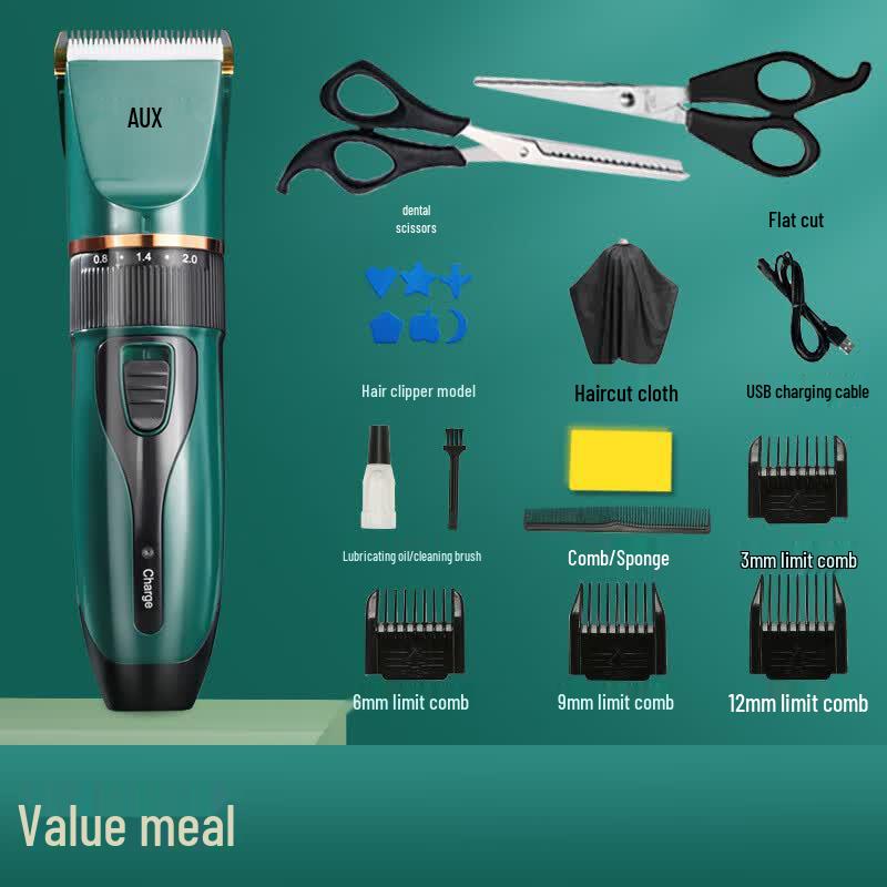 AUX Cordless Electric Hair Clipper CN plug (adapter included)