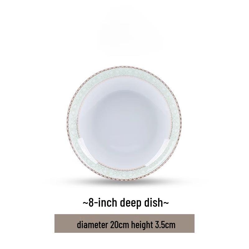 Elegant Floral Ceramic Fish Plate