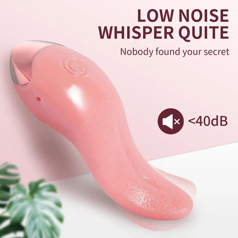 Powerful Heating Vibrator Tongue Licking Clitoral Stimulation Nipples Stimulator Vibrators Female Adult Sex Toys for Womans 18+