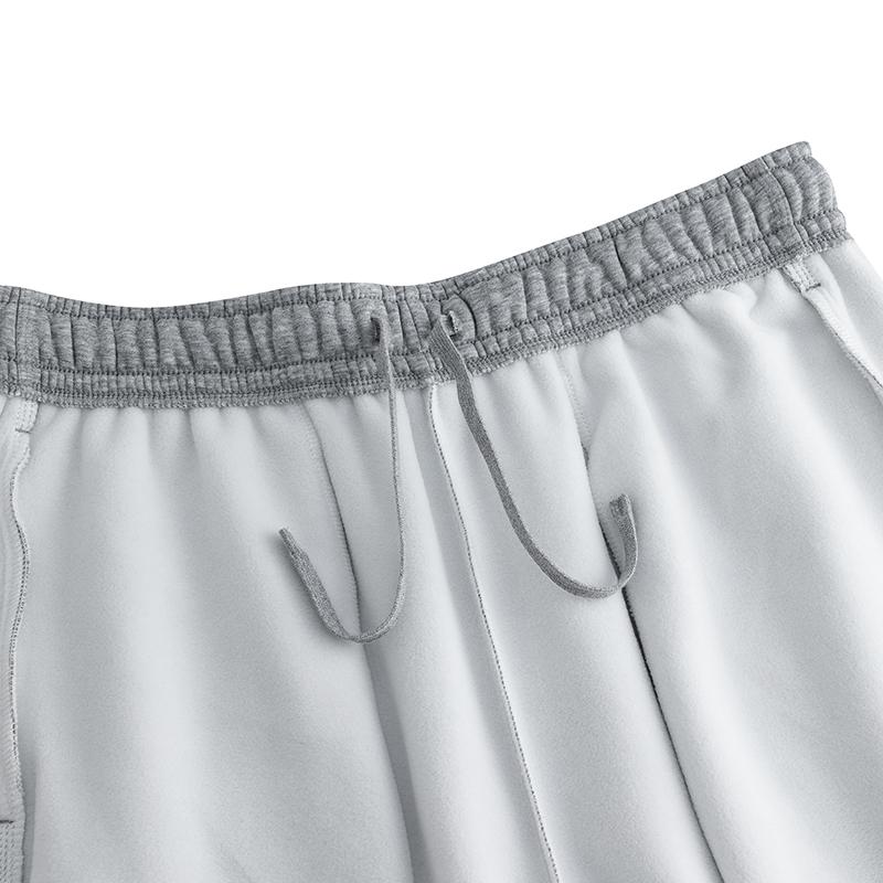 Anta Retro Solid Color Lace-Up Breathable Versatile Fleece Loose Knit Sports Pants Men bottoms 152548301N-1