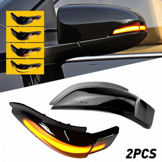 Left 2X Right & Side Dynamic Mirror Signal Turn Light For Toyota Altis 2014-2017