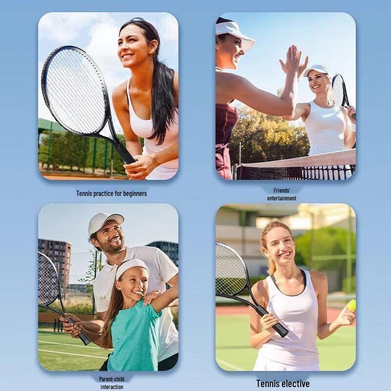 Qiushiao Solo tenisový a badmintonový odrazový trenažér