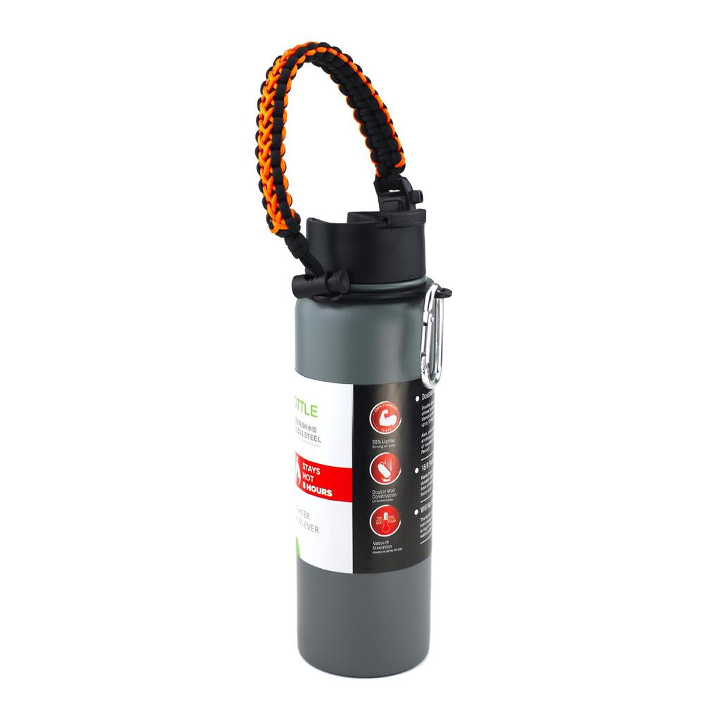 American-Style Large Capacity Stainless Steel Thermos - Portable Outdoor Sports Water Bottle
