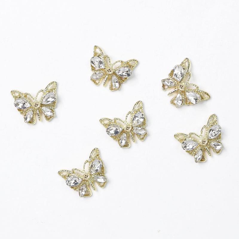 Luxury Zirconia Alloy Nail Art Hairpin & Phone Case Decor