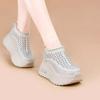 Thick-soled Women's Spring and Summer All-match Small Men's Increased Mesh Breathable Daddy Shoes