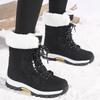 Women's Plus Size High-Top Snow Boots - Warm, Outdoor Hiking & Ski Boots with Velvet Lining