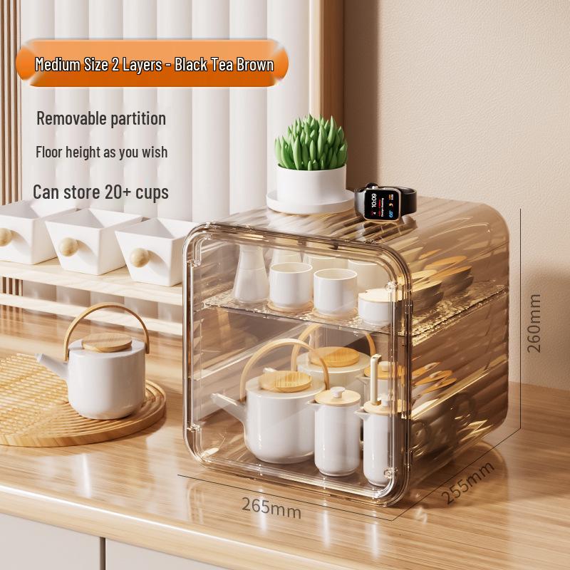 Dustproof Tea & Coffee Cup Storage Rack
