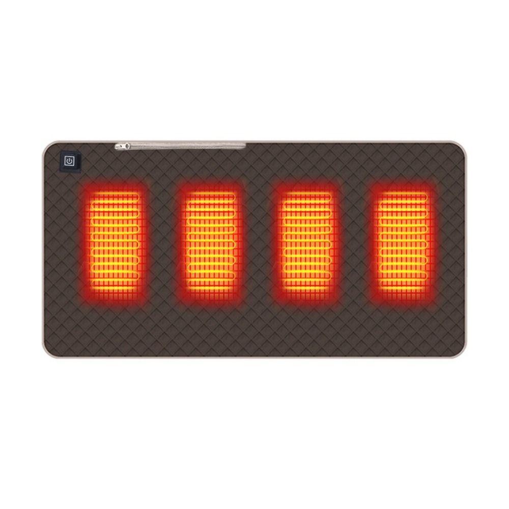 5V USB Electric Heating Pad 4 Heated Areas 3 Adjustable Temperature Heated Electric Mat 3-Level Temperature USB Charging