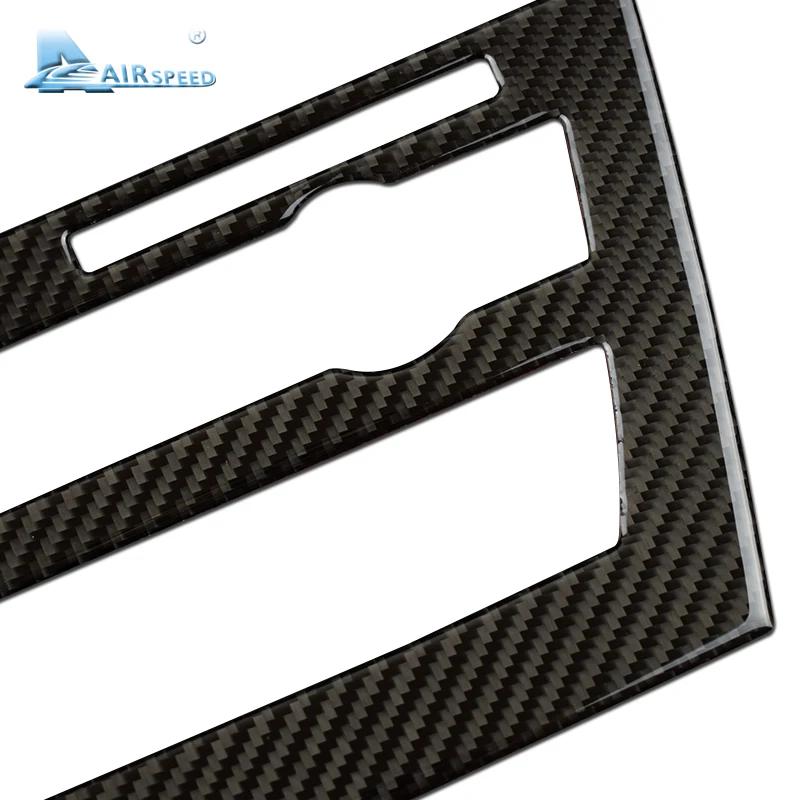 For BMW X5 F15 X6 F16 2014-2017 Carbon Fiber Car AC CD Control Panel Stickers CD Console Frame Decorations Car Styling Accs