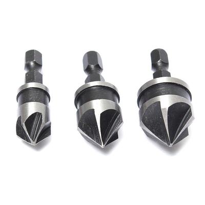 3X Hex Senker Bohrung Langweilig Set Für Holz Metall Schnell Ändern Bohrer Werkzeuge