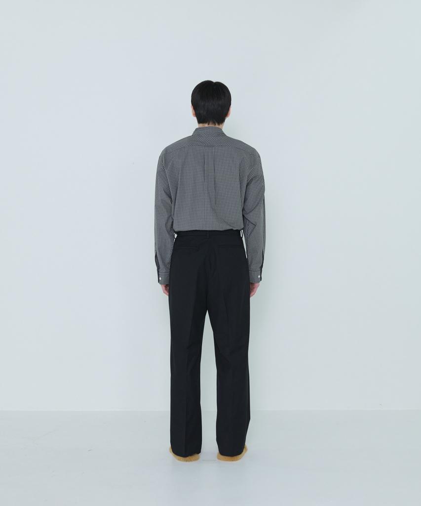 Deossingindeeodeeo Refine Black Straight Wide Slacks Black