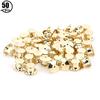 50pcs Brooch Pin Backs Bag Locking Fastener Flat Hat Name   Book Pin   7 x 10mm