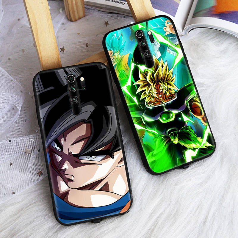 Husă Neagră pentru iPhone 16 15 Plus 14 13 12 11 Pro 8 6 SE XR XS Max P30 Nova 5T Y5P Y6 Y7 Y8P Y9 Realme C30 C33 C31 W-85 Dragon Ball Z