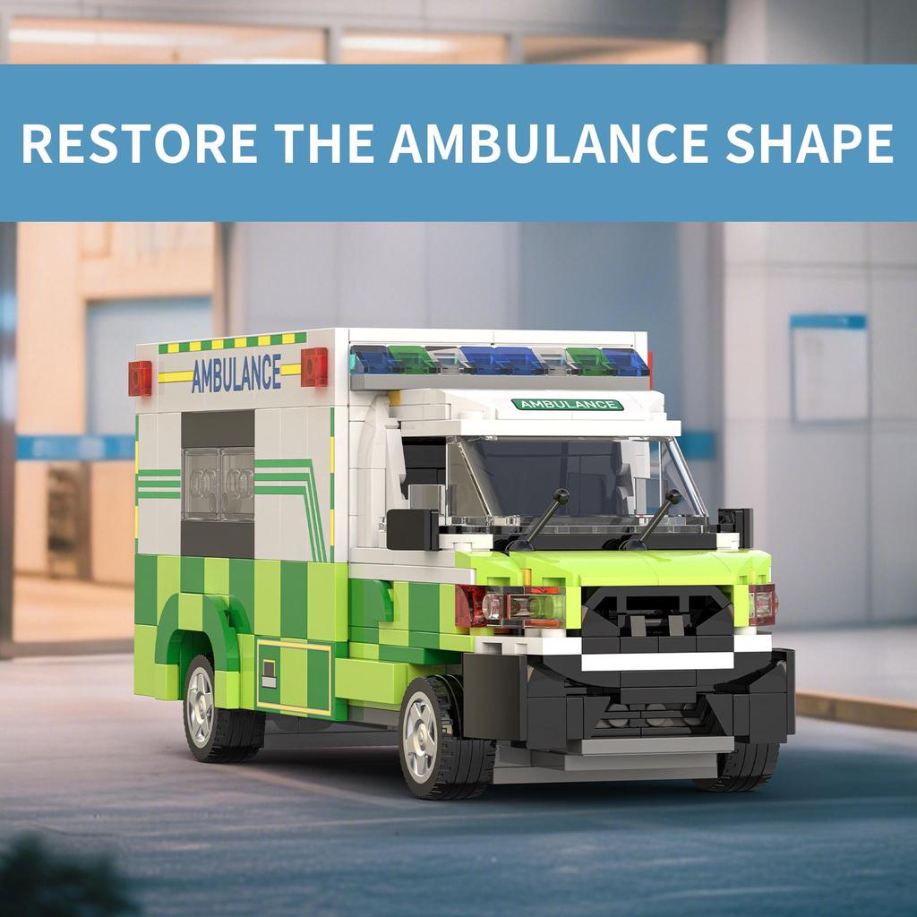 Brick Joy 66032 European Truck Model: Compatible with LEGO, DIY Educational Toy for Kids